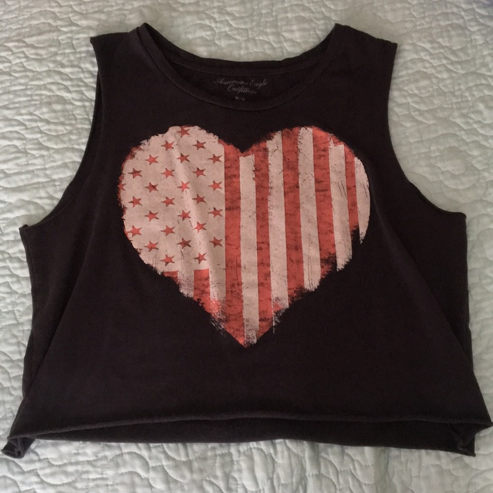 American flag muscle shirt